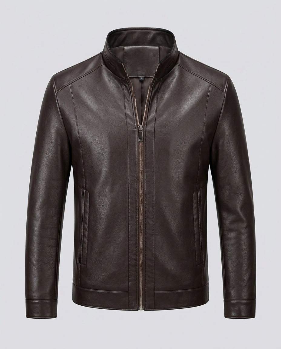 Axton Shearling Collar Jacket Black Ghost