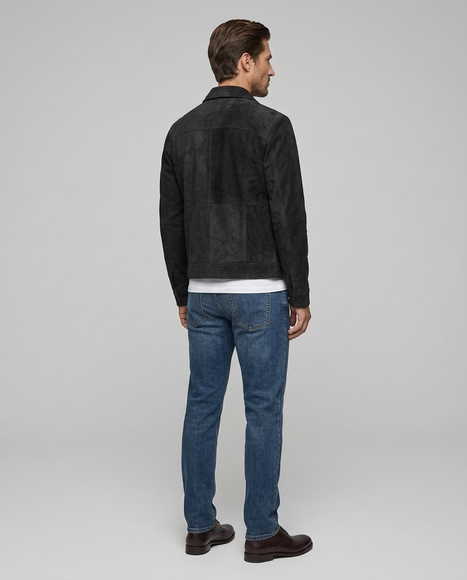 Alder Waterproof Hooded Jacket Black Rear-Side