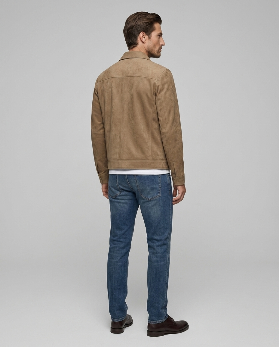 Alder Waterproof Hooded Jacket Brown Rear-Side