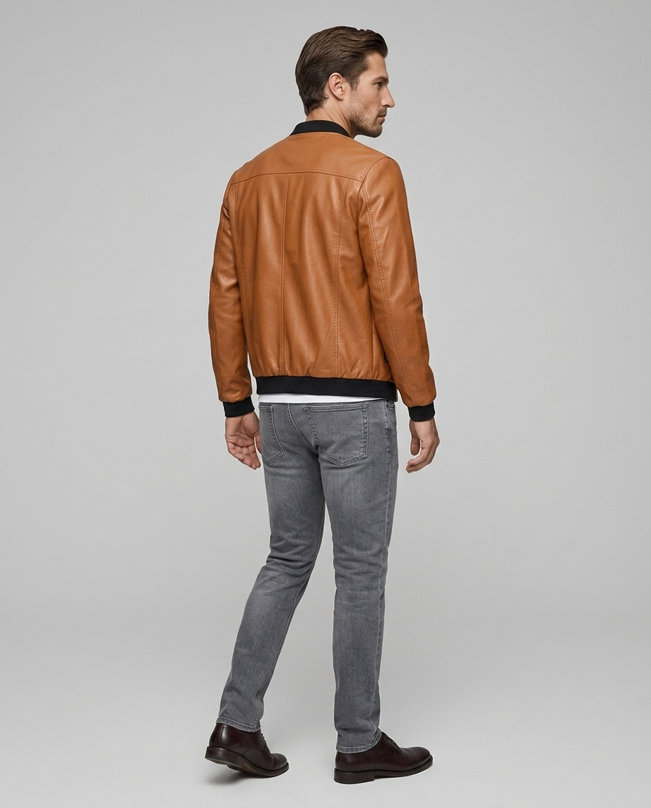 Harrow Coat Black Rear-Side