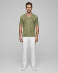 Florence Floral Shirt Green - Front