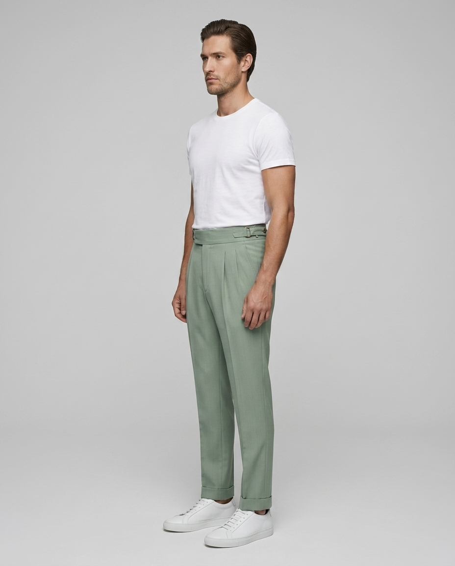 Brixton Trousers Green - Side