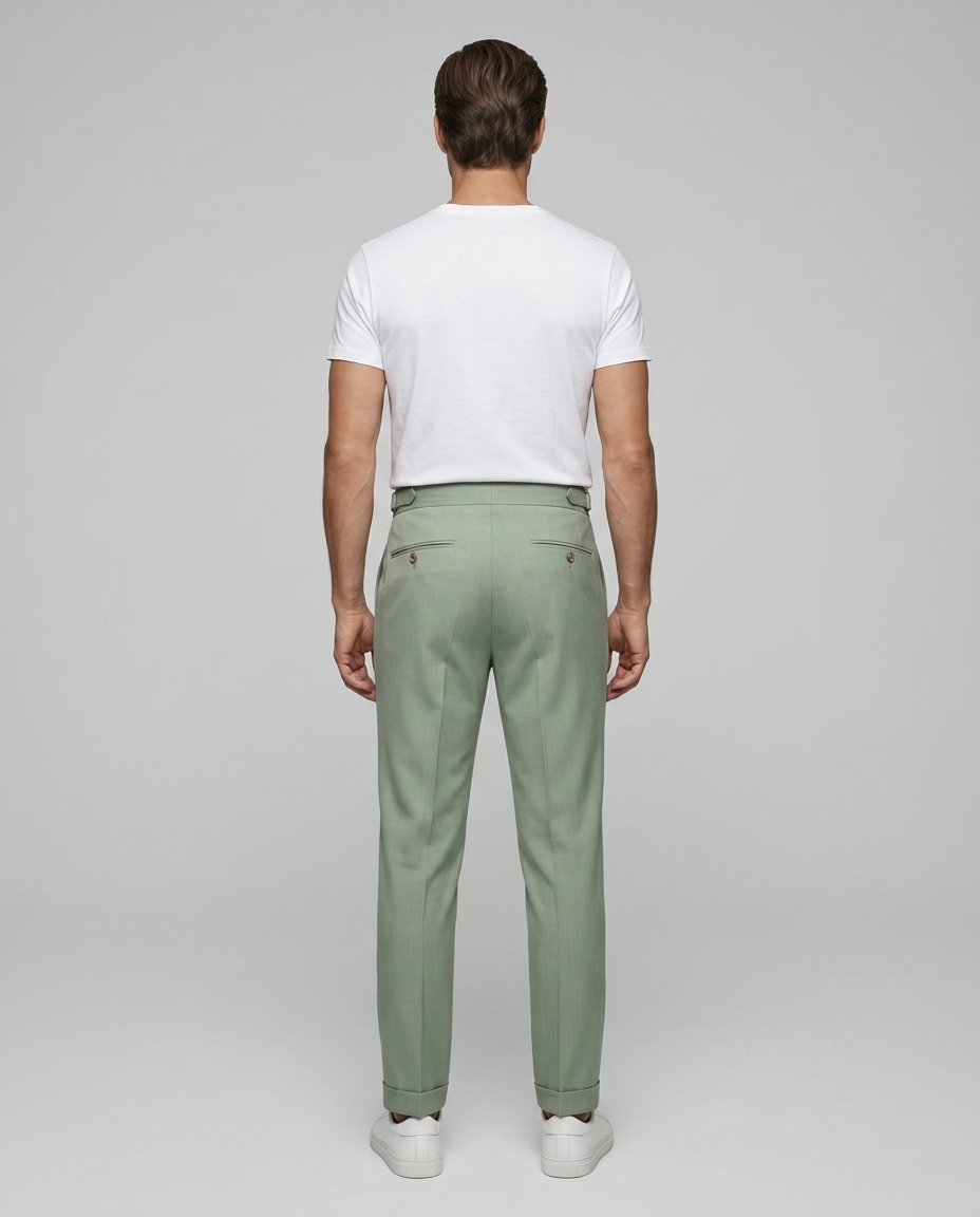 Brixton Trousers Green - Rear