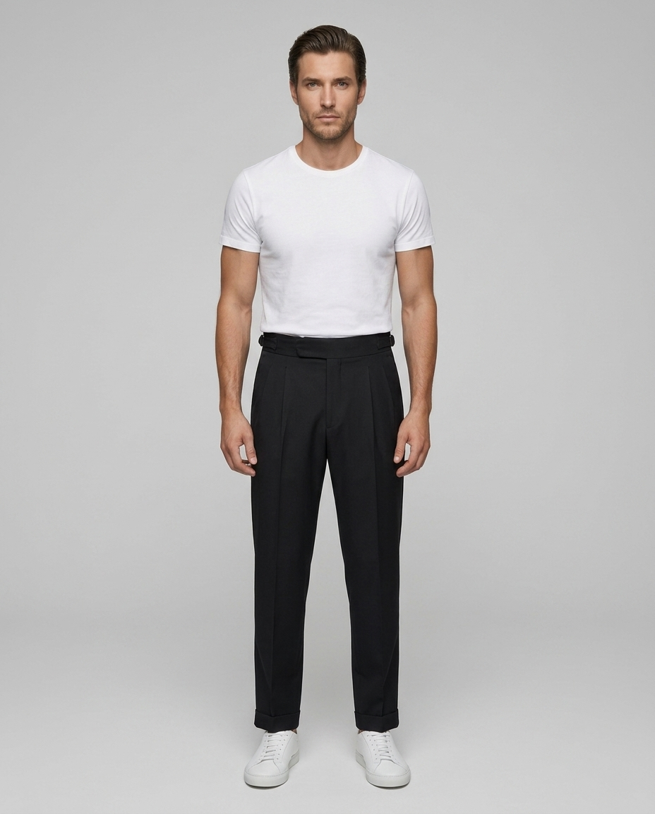Brixton Trousers Black - Front