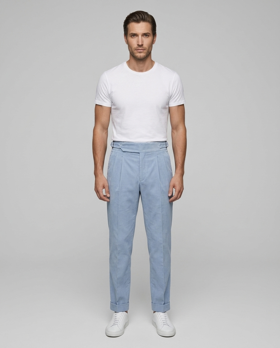 Brixton Trousers Blue - Front