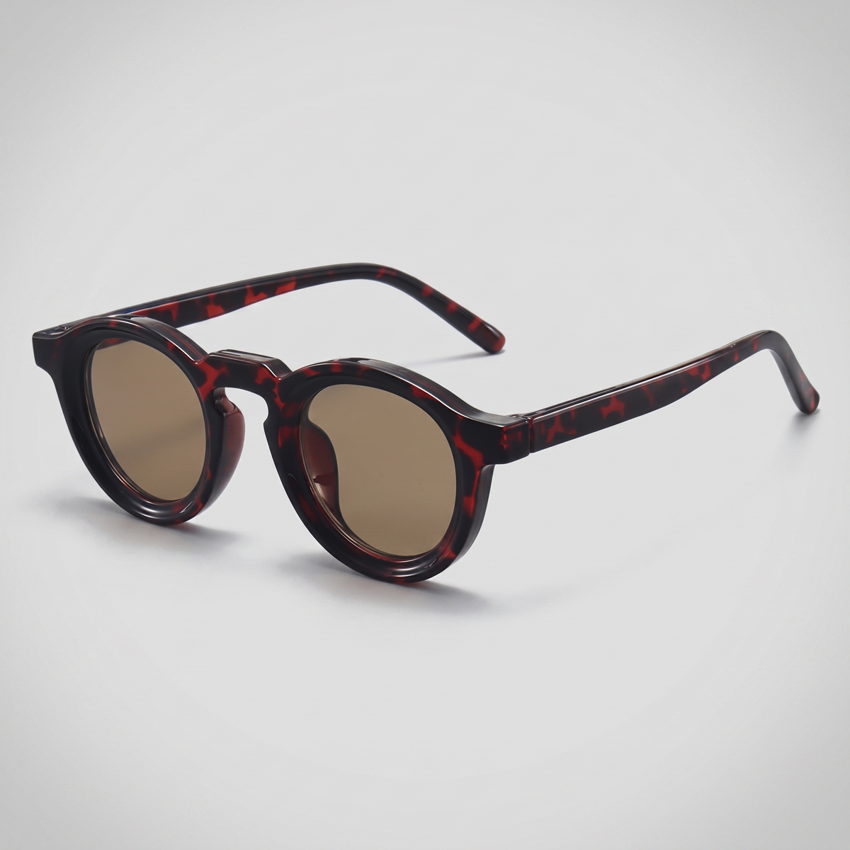 Tortoise Frame Brown Lens - three-quarter angle