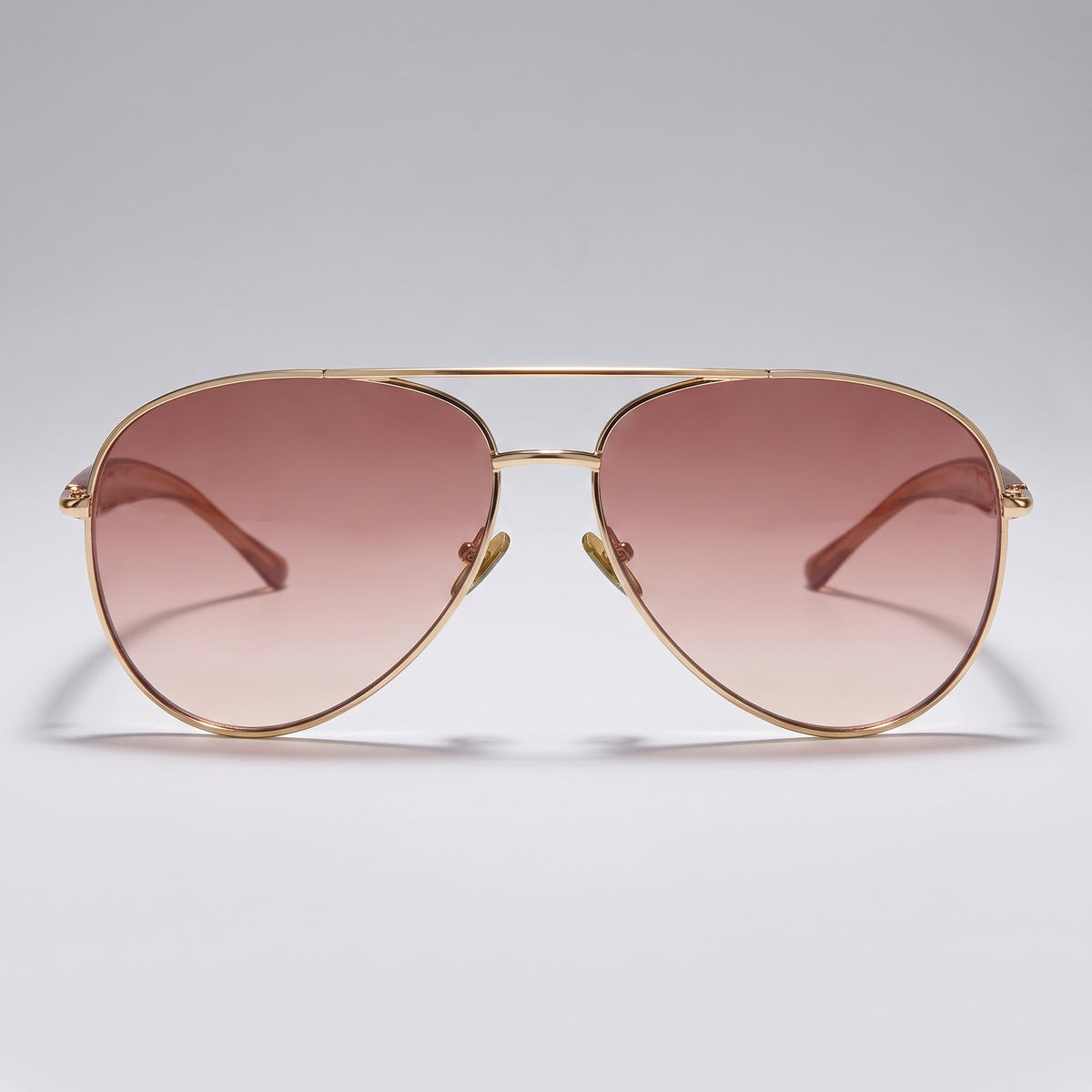 C6 bright gold frame gradually tea - front angle
