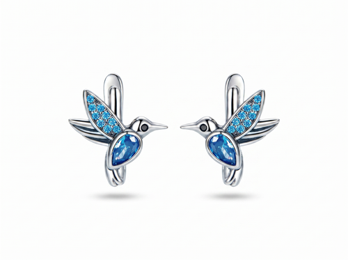 Avela Hummingbird Earring - product shot on white background