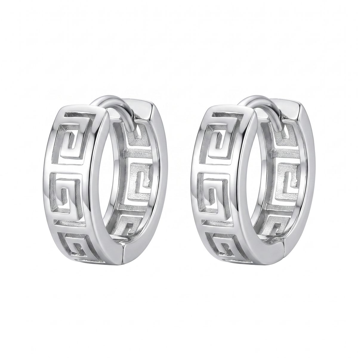 Solin Earrings silver - product shot on white background