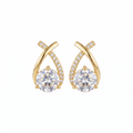 Aurel Cross Earrings - product shot on white background
