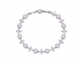 Floria Zircon Bracelet silver - product shot on white background
