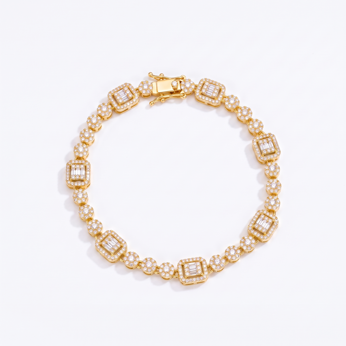 Delya Drop Bracelet gold - product shot on white background