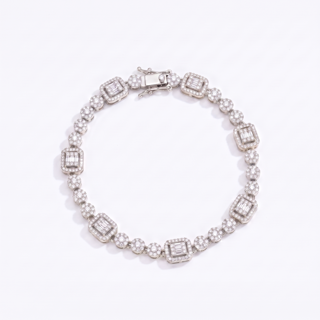 Delya Drop Bracelet white - product shot on white background