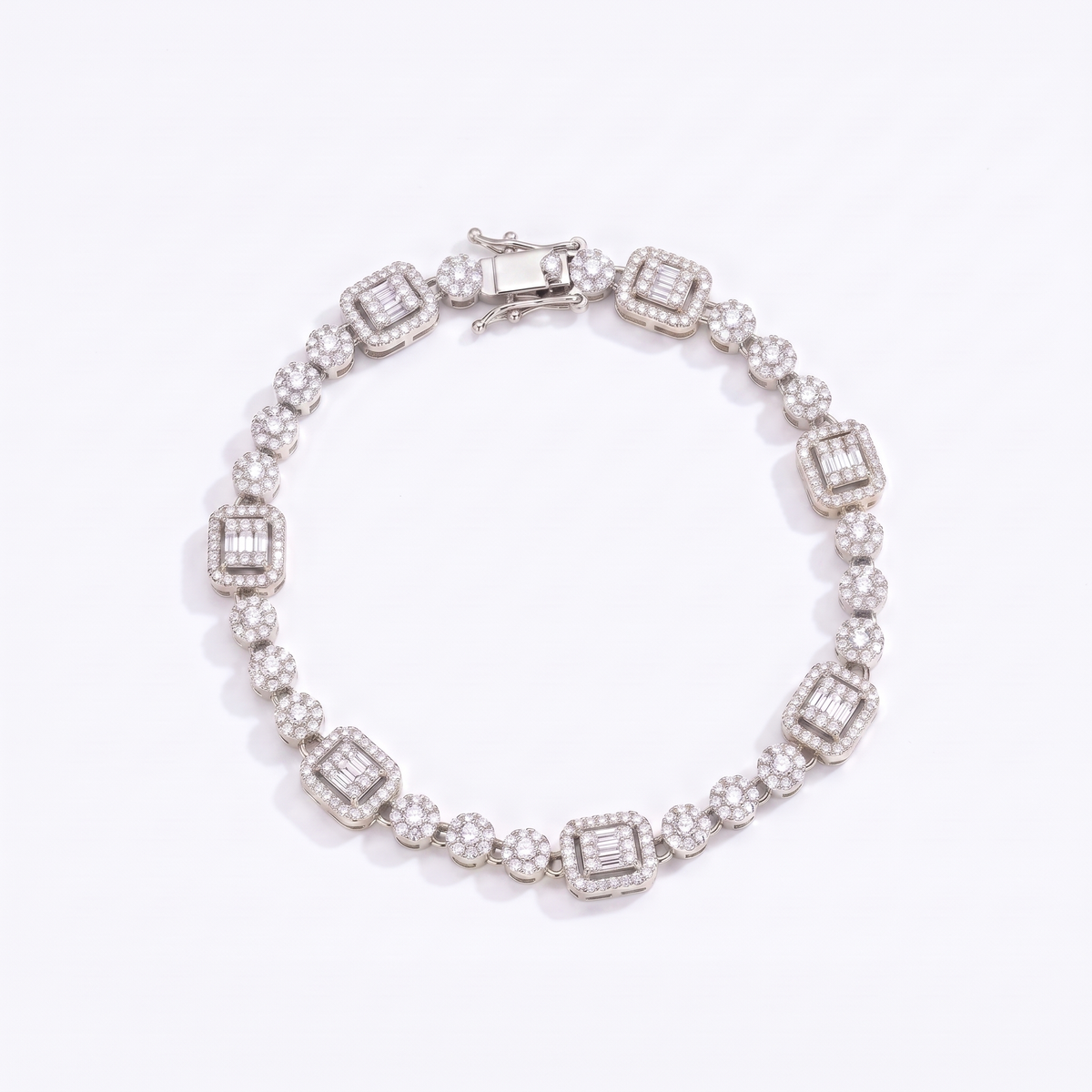 Delya Drop Bracelet white - product shot on white background